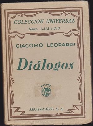 DIALOGOS de Leopardi (Colecc Universal nº1218-1219)