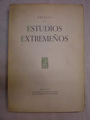 Imagen del vendedor de Revista de Estudios Extremeos. Tomo XVI. Num. II - Ao 1960 a la venta por Librera Antonio Azorn