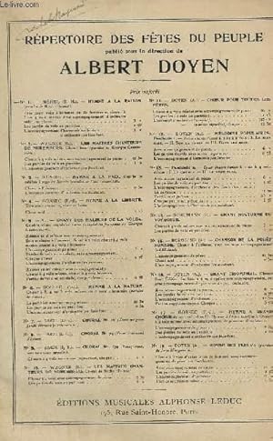 Image du vendeur pour HYMNE A LA RAISON - TRIO, CHOEURS A 3 VOIX ET ORCHESTRE : SOPRANO OU TENOR + MEZZO-SOPRANO OU BARYTON + CONTRALTO OU BASSE - N1 DU REPERTOIRE DES FETES DU PEUPLE. mis en vente par Le-Livre