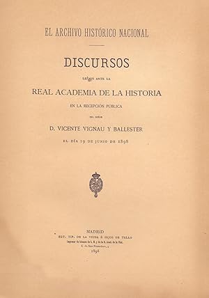 Seller image for DISCURSO , SOBRE REUNIR Y ORGANIZARPRIMER ARCHIVO DE ESPAA DE TODOS LOS ELEMENTOS DE LA CIENCIA MODERNA- CON APENDICEALGUNAS CAUSAS SEGUIDAS EN LA SALA DE ALCALDES DE CASA Y CORTE (AOS 1549 A 1617) for sale by Libreria 7 Soles