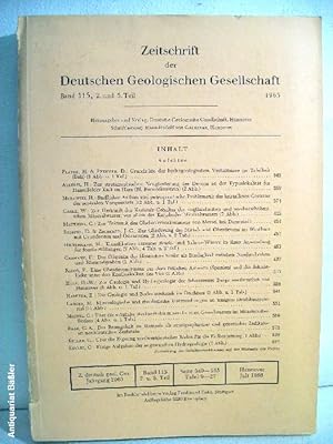 Zeitschrift der Deutschen Geologischen Gesellschaft, Band 115 , 2. und 3. Teil