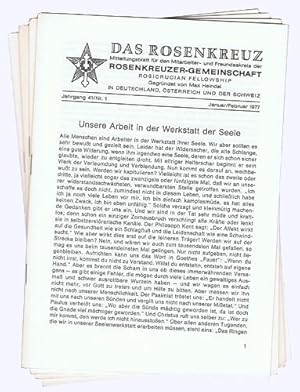 Das Rosenkreuz. 41. Jhg. 1977, Nr. 1, 4, 5 und 6. Mitteilungsblatt für den Mitarbeiter- und Freun...