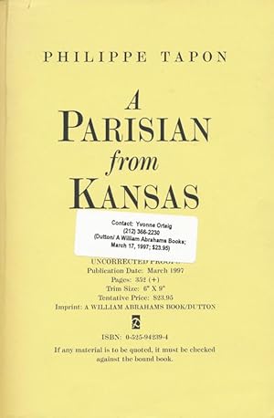 Seller image for A Parisian from Kansas for sale by Good Books In The Woods