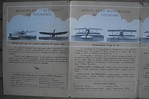 Brochure Publicitaire BLÉRIOT AÉRONAUTIQUE