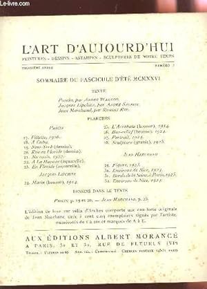 Seller image for L'ART D'AUJOURD'HUI / FASCICULE D'ETE 1926 - 3e ANNEE - N10 / 13 PLANCHES SUR 16 - COLLATIONNE : INCOMPLET. for sale by Le-Livre