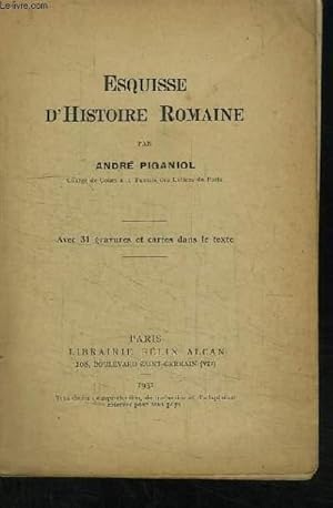 Bild des Verkufers fr Esquisse d'Histoire Romaine. zum Verkauf von Le-Livre