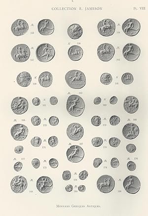 Collection R. Jameson. Tome I, Monnaies grecques antiques. (volume de planches seul)