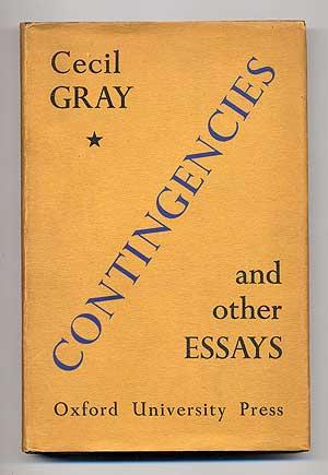 Bild des Verkufers fr Contingencies and Other Essays zum Verkauf von Between the Covers-Rare Books, Inc. ABAA