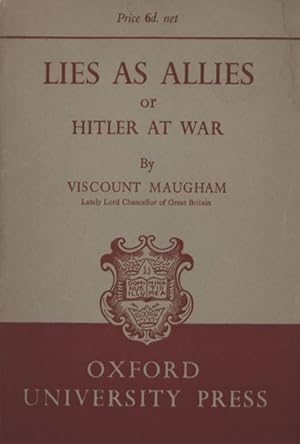 Seller image for Lies As Allies Or Hitler at War. for sale by Georg Fritsch Antiquariat