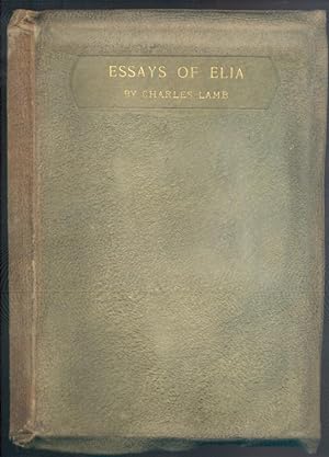 lamb essays of elia summary