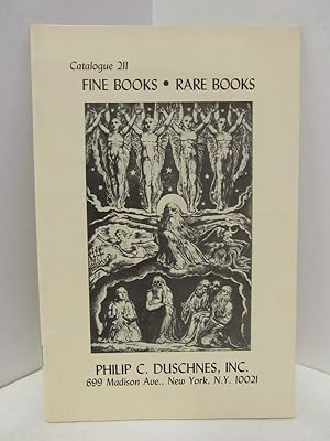 Seller image for CATALOGUE 211; FINE BOOKS-RARE BOOKS; for sale by Counterpoint Records & Books