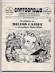 Seller image for CARTOONEWS(CARTOON NEWS): ISSUE NO 18(MARCH 1978): A TRIBUTE TO MILTON CANIFF.ARMCHAIR MARCO POLO for sale by TARPAULIN BOOKS AND COMICS