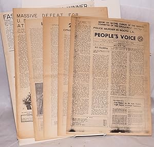 Imagen del vendedor de People's Voice [nine issues of the newspaper] a la venta por Bolerium Books Inc.