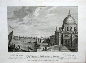 Vedute von Venedig: St. Maria della Salute Church. Die Kirche von S. Maria della Salute. L`Eglise...