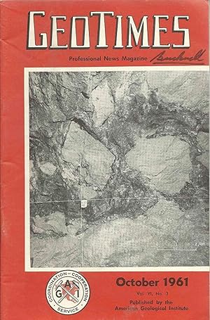 GeoTimes: Vol. VI, No. 3, October 1961