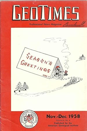 GeoTimes: Vol. III, No. 4, Nov-Dec 1958