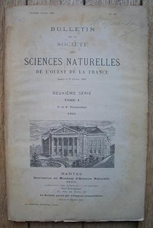 Seller image for Bulletin de la Socit des Sciences Naturelles de l'Ouest de la France - tome I - 3 et 4 trimestre 1901 for sale by Liseronsblancs