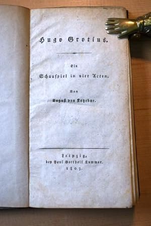 Immagine del venditore per Hugo Grotius. Ein Schauspiel in vier Acten. EA. venduto da Antiquariat am Moritzberg