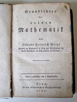 Bild des Verkufers fr Grundlehren der reinen Mathematik. EA. zum Verkauf von Antiquariat am Moritzberg