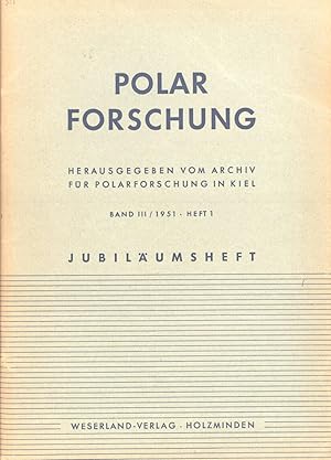 Seller image for Polarforschung, Band 3/1951, Heft 1 for sale by Masalai Press