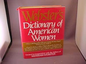 Seller image for Webster's Dictionary of American Women for sale by Gene The Book Peddler