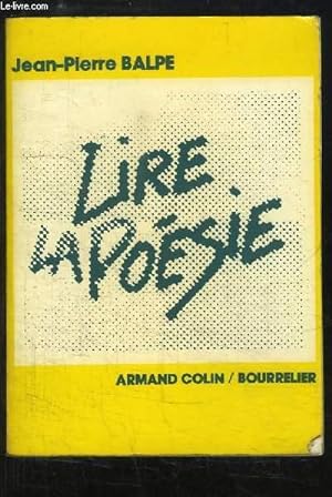 Seller image for Lire la Posie for sale by Le-Livre