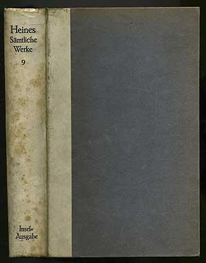 Bild des Verkufers fr Heinrich Heines Samtliche Werke/Neunter Band zum Verkauf von Between the Covers-Rare Books, Inc. ABAA