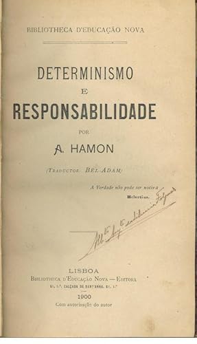 DETERMINISMO E RESPONSABILIDADE