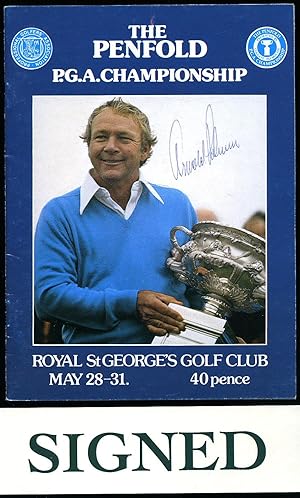 Imagen del vendedor de The Penfold P. G. A. Championship 1976 Held at Royal St George's Golf Club, Kent Official Programme [Signed] a la venta por Little Stour Books PBFA Member