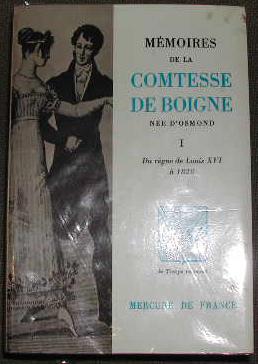 Image du vendeur pour Mmoires de la comtesse de Boigne, ne d'Osmond. Rcits d'une tante ? Tome I: du Rgne de Louis XVI  1820. mis en vente par alphabets