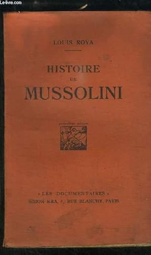 Seller image for Histoire de Mussolini for sale by Le-Livre