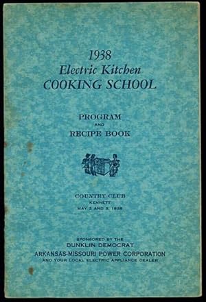 1938 Electric Kitchen COOKING SCHOOL Program and Recipe Book