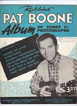Robbins Pat Boone Album Of Songs & Photographs
