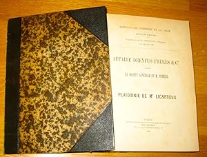 Affaire Dreyfus frères et Cie contre la Société Générale et M. Premsel. Plaidoiries de Me Lignereux.