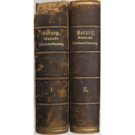 Bild des Verkufers fr Geschichte und system der romischen staatsverfassung. Erster band - Konigszeit und republik Zweiter Band - Die kaiserzeit von der diktatur Casars bis zum regierungsantritt Diocletians. Erste abteiling - Geschichtliche ubersicht zum Verkauf von Libreria Antiquaria Giulio Cesare di Daniele Corradi