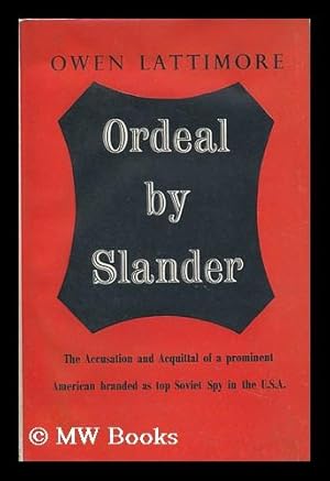 Image du vendeur pour Ordeal by Slander mis en vente par MW Books