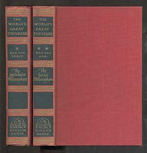 Bild des Verkufers fr The World's Great Thinkers: Man and Spirit: The Speculative Philosophers; Man and Man: The Social Philosophers zum Verkauf von Between the Covers-Rare Books, Inc. ABAA