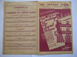 Imagen del vendedor de Partitura - Music Score : AU JOYEUX TYROL, de l'Operette L'auberge du cheval blanc a la venta por Librera Maestro Gozalbo