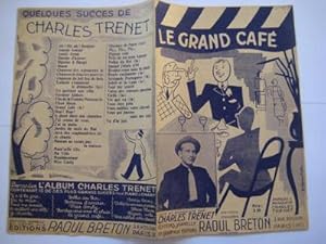 Partitura - Music Score : LE GRAND CAFÉ. Charles Trenet