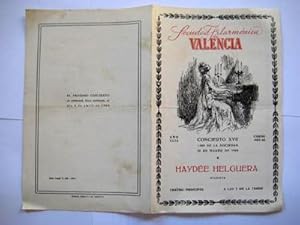 Programa - Program : SOCIEDAD FILARMÓNICA DE VALENCIA. Concierto XVII.