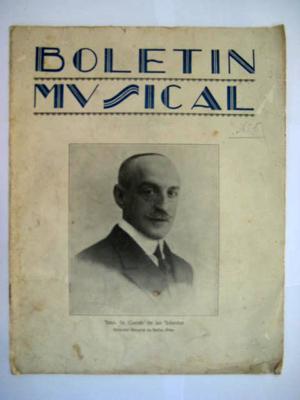 BOLETÍN MUSICAL. Nº 5 Julio 1928