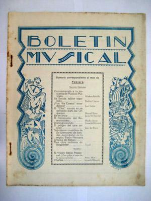 BOLETÍN MUSICAL. Nº 23 Febrero 1930