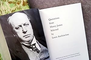 Seller image for Quotations from Henry James Selected by Louis Auchincloss for sale by Call Phil Now - Books