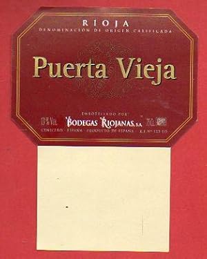 Imagen del vendedor de Etiqueta: PUERTA VIEJA. a la venta por angeles sancha libros