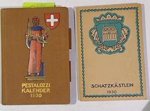 Imagen del vendedor de Schweizer Pestalozzi-Kalender 1930, dreiundzwanzigster Jahrgang & Kaiser's Schatzkstlein 1930 a la venta por Antiquariat Trger