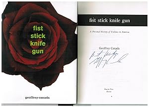 Immagine del venditore per Fist Stick Knife Gun: A Personal History of Violence in America venduto da Ocean Tango Books