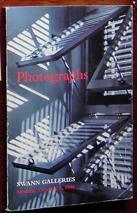 Photographs: Sale catalog # 1801, October 5, 1998