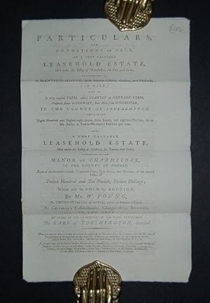 Particulars, and Conditions of Sale, of a Very Valuable Leasehold Estate, Held under the Bishop o...