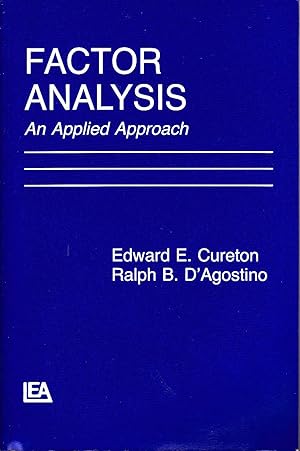 Factor Analysis. An Applied Approach.