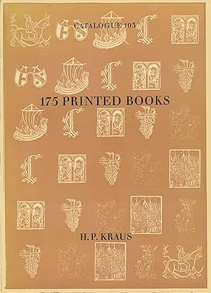 175 Printed Books: Catalogue 103